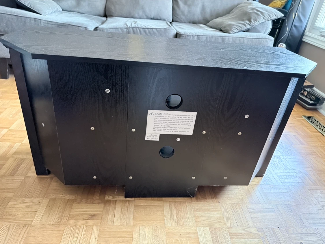 !!! MOVING SELL, MUST SELL Black Media Console with Glass Doors - photo 5