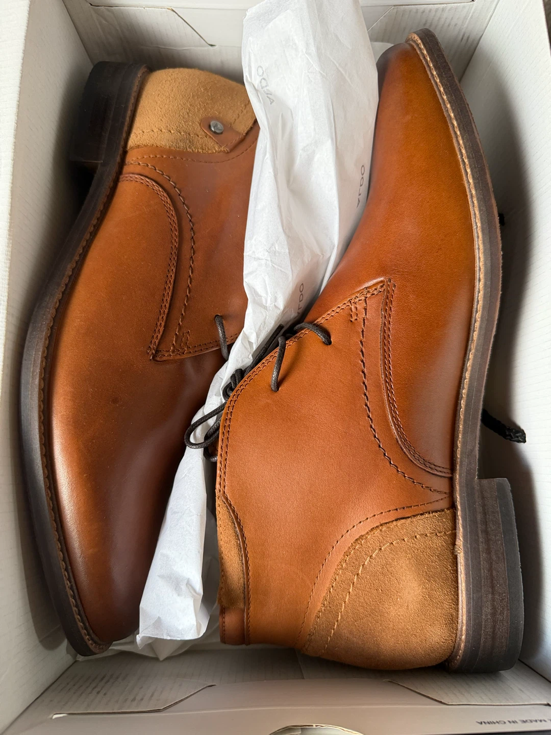 Brown Leather Ankle Boots - Size 9