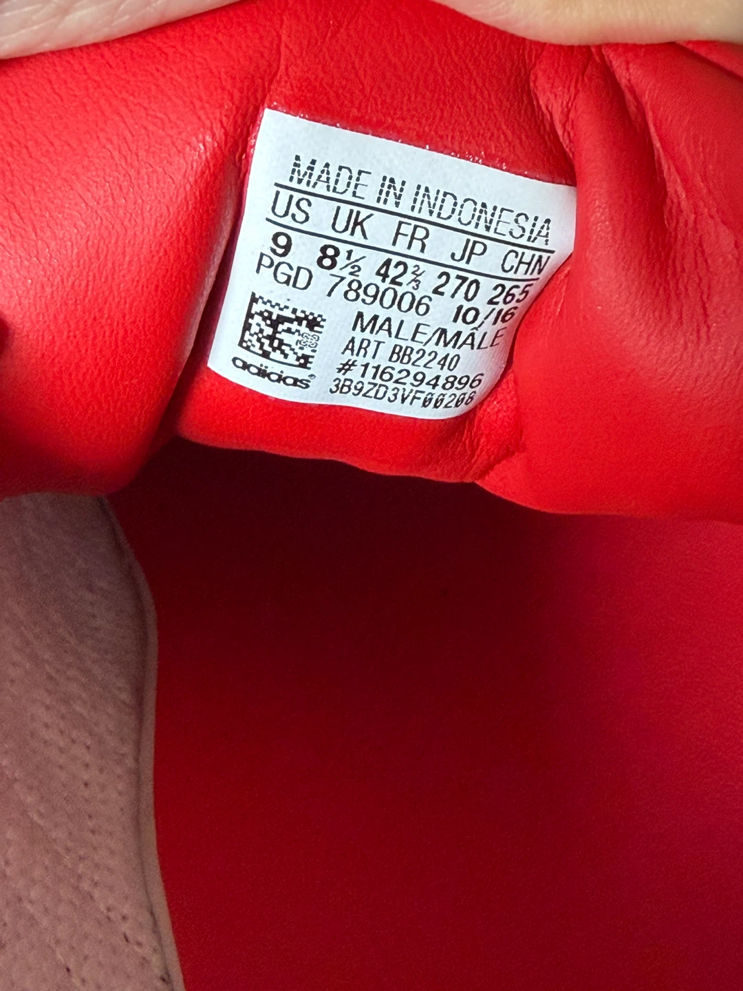 Adidas Superstar Shoes Red White Men's Size 9 - photo 2