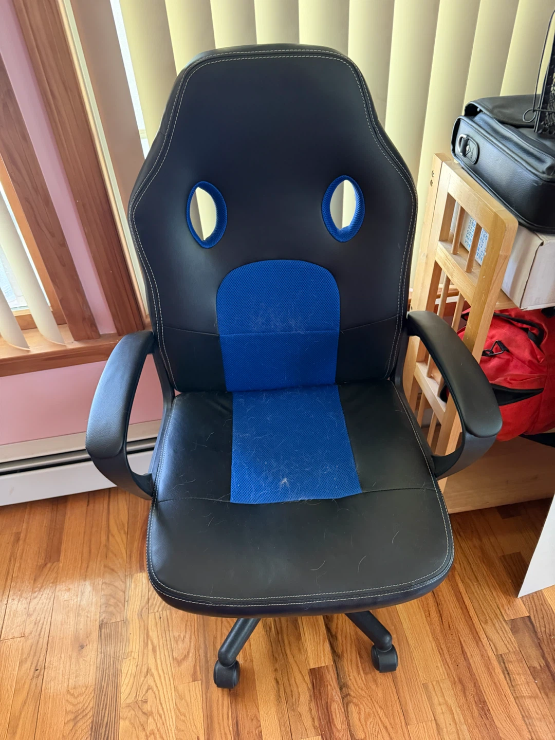 Black and Blue Gaming Chair