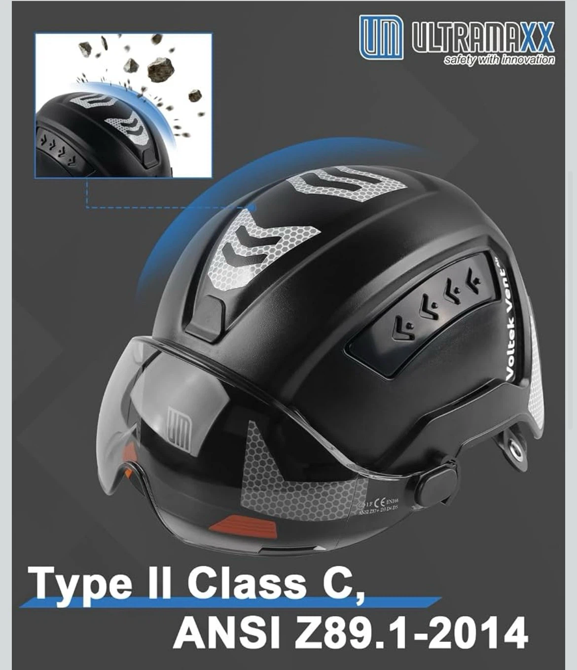Ultramaxx Safety Helmet with Visor - photo 2