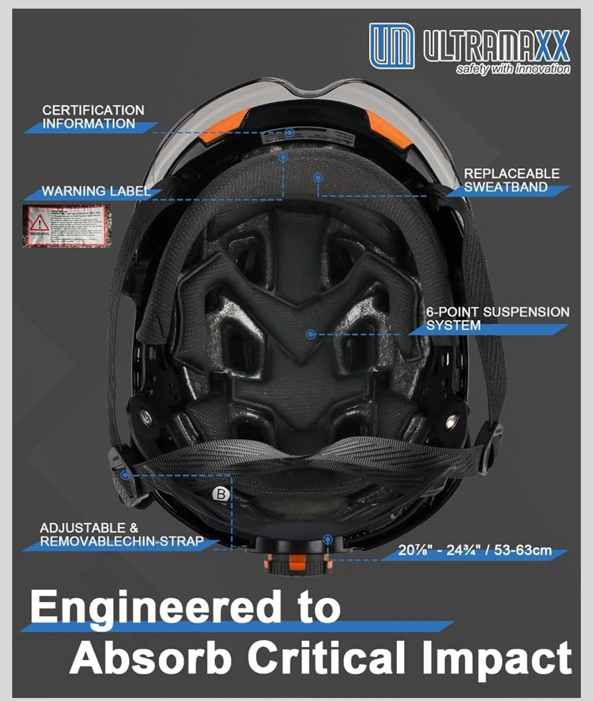 Ultramaxx Safety Helmet with Visor - photo 3