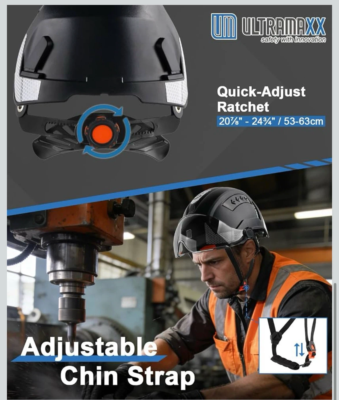 Ultramaxx Safety Helmet with Visor - photo 4