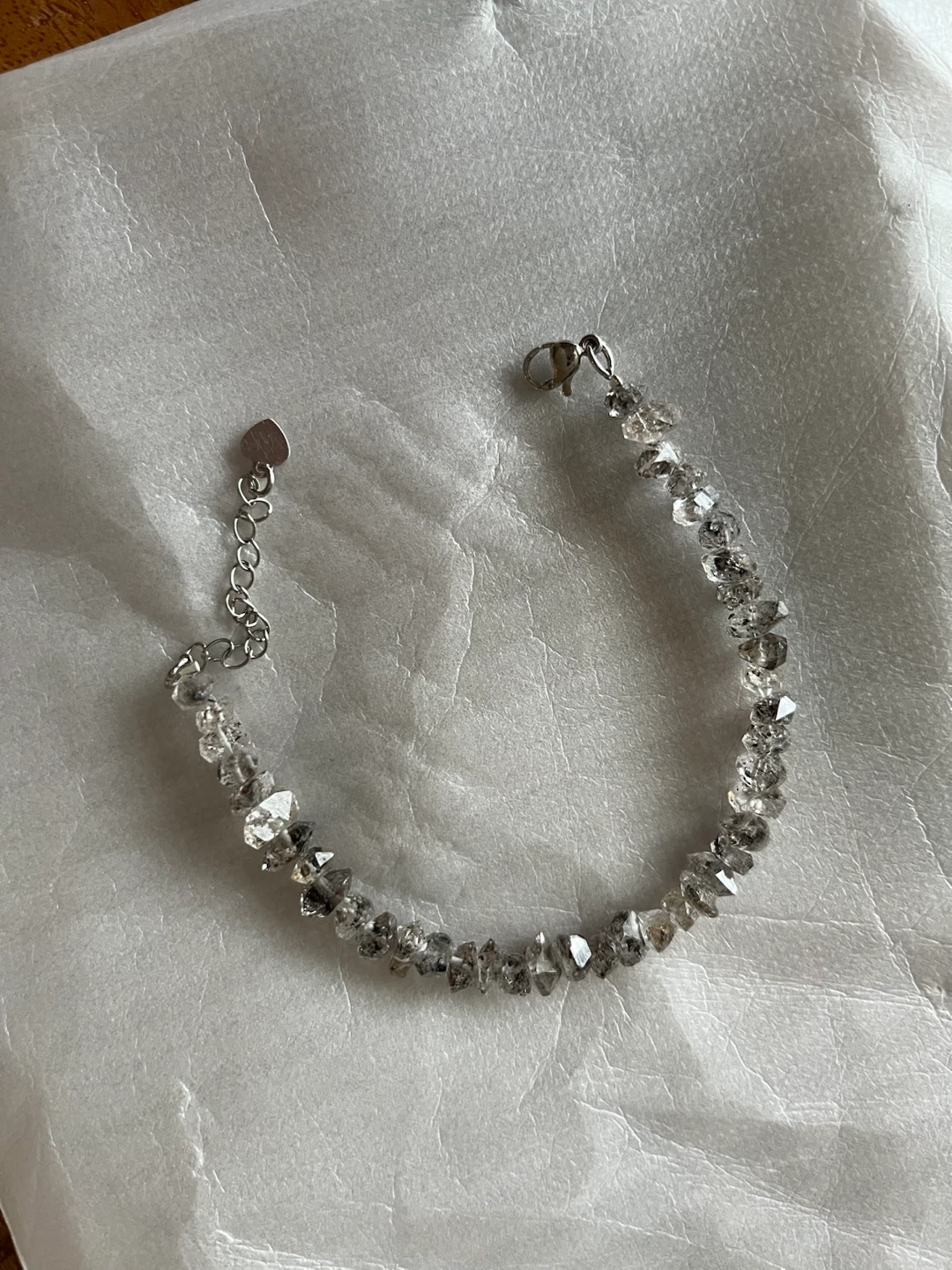 Herkimer diamond bracelet