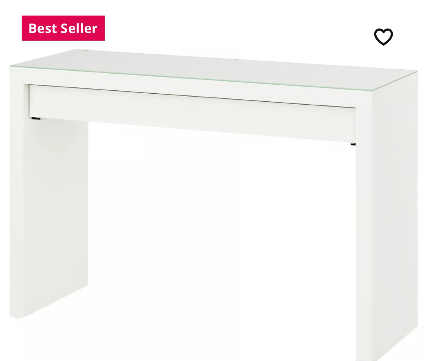 White IKEA desk - photo 3