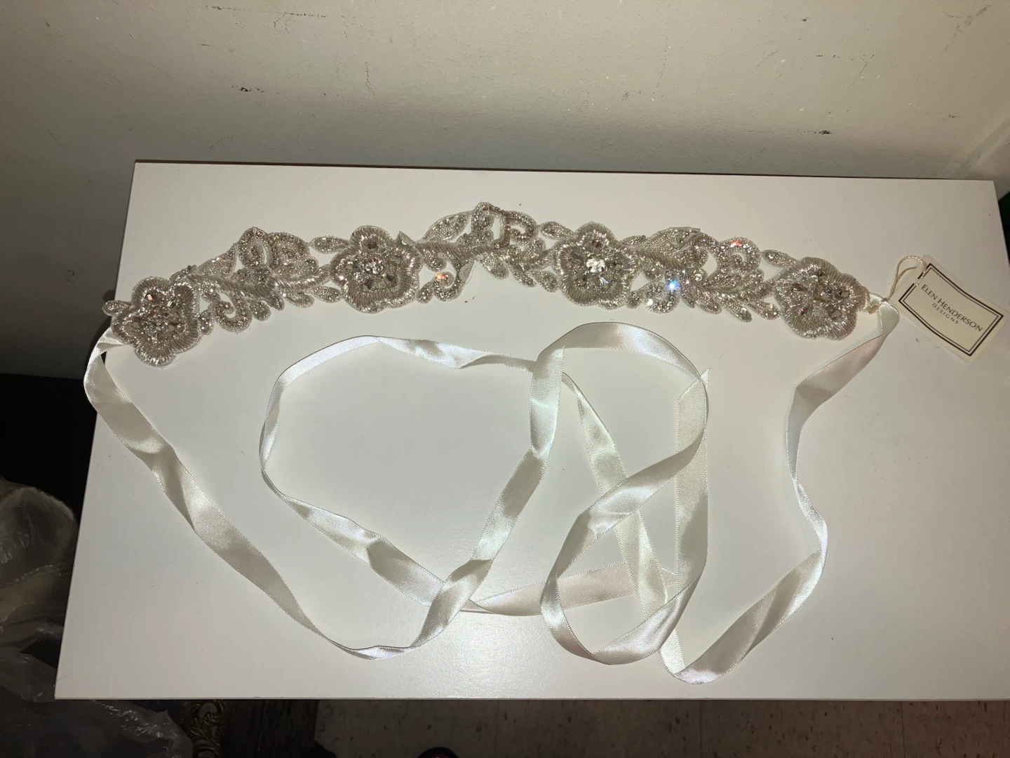 Elen Henderson Designs Embellished Wedding Dress Sash