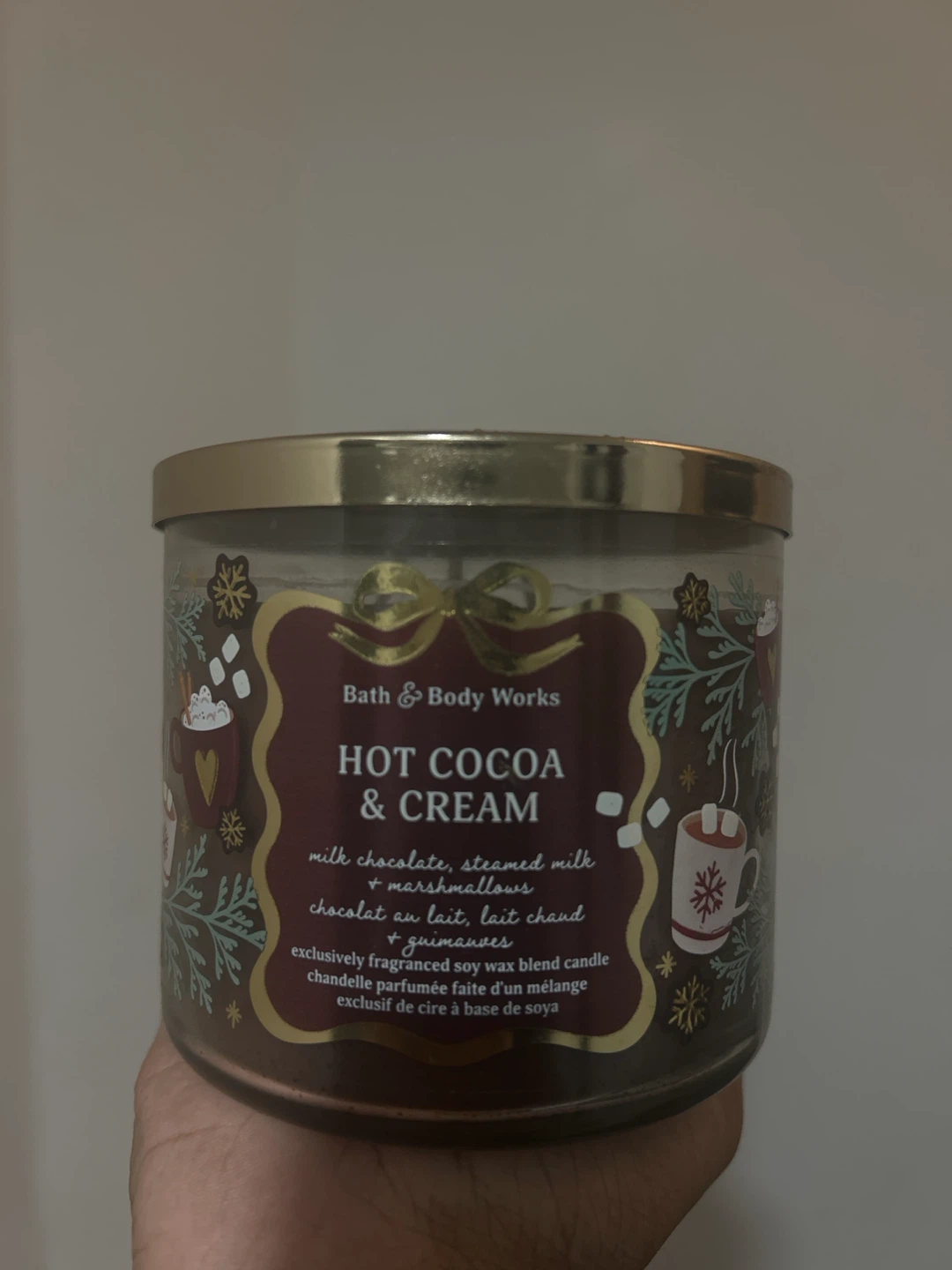 Bath & Body Works Hot Cocoa & Cream 3 Wick Candle