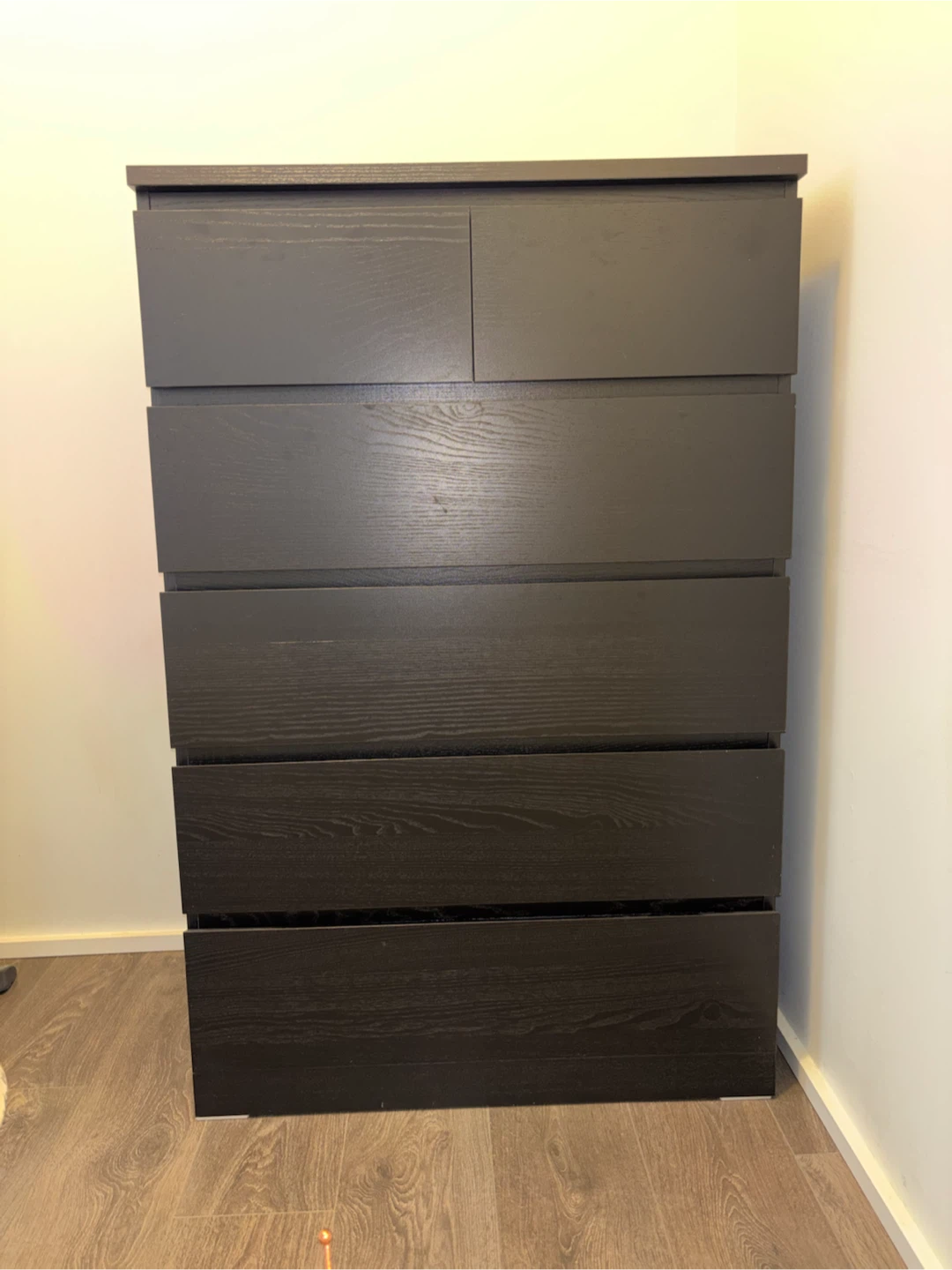 Dark Wood 6-Drawer Dresser IKEA - photo 2