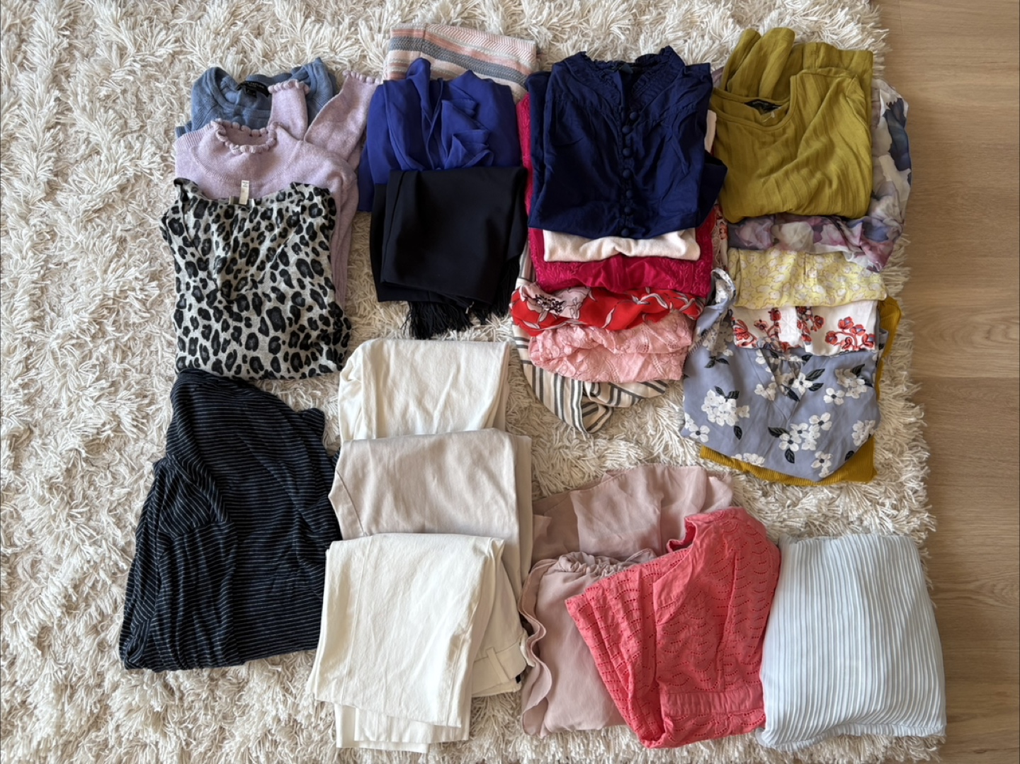 Mixed brands women clothes bundle: tops, pants, skirts &Dress