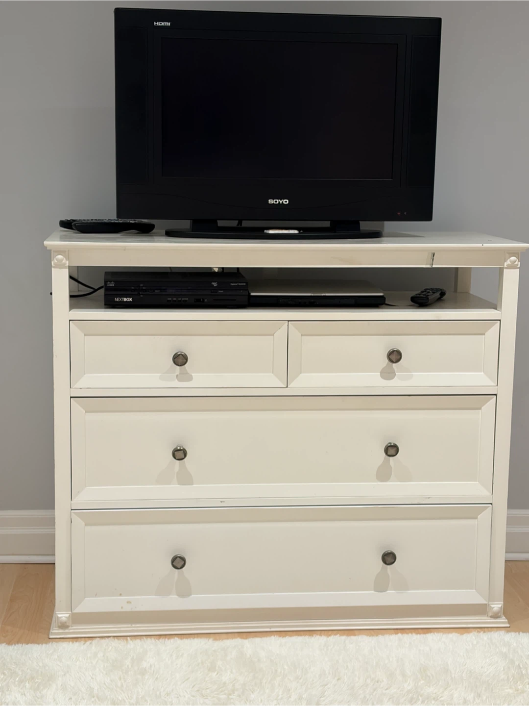 Pottery Barn White Dresser with Storage