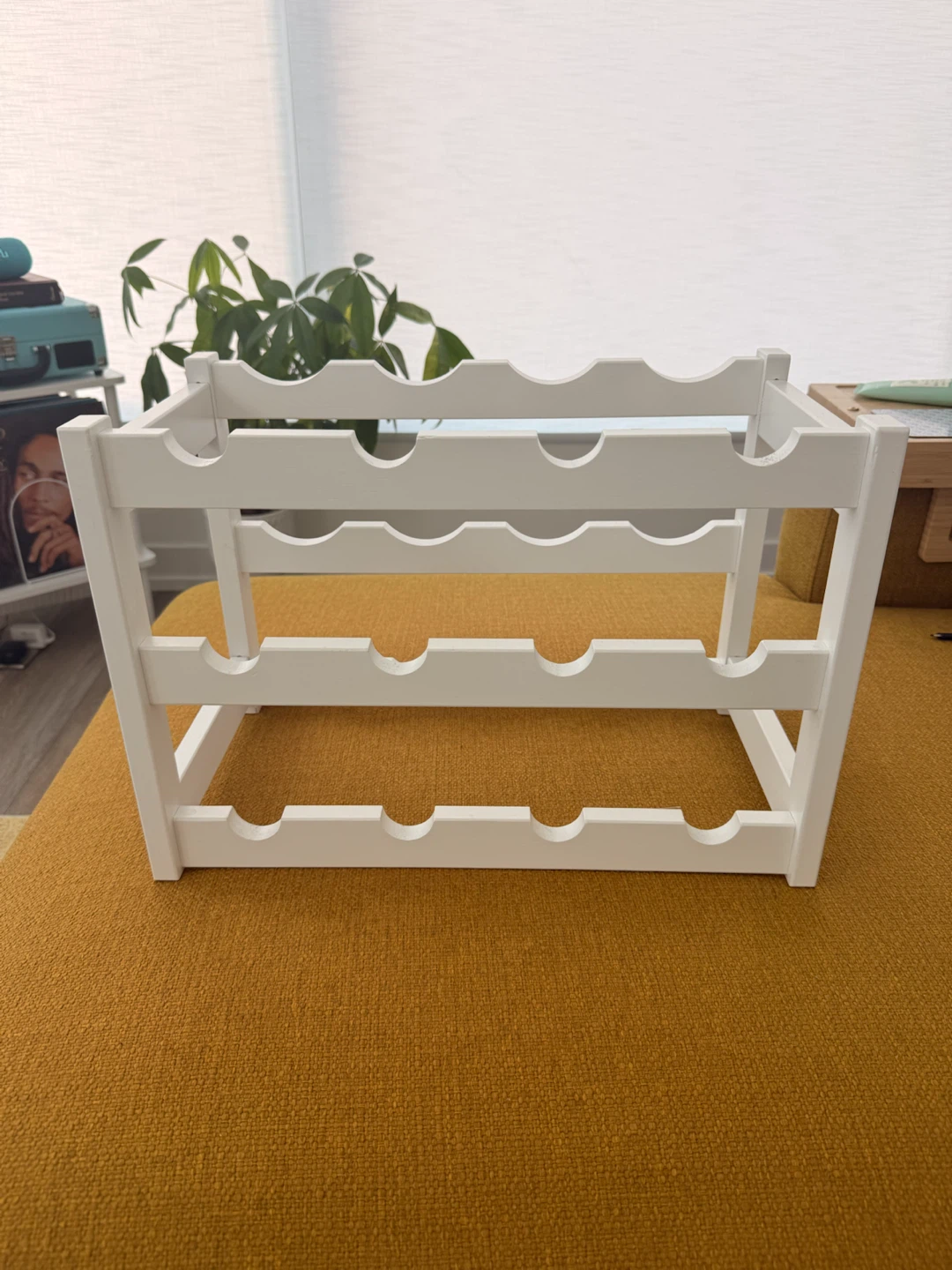 White 12-Bottle Wine Rack - photo 2