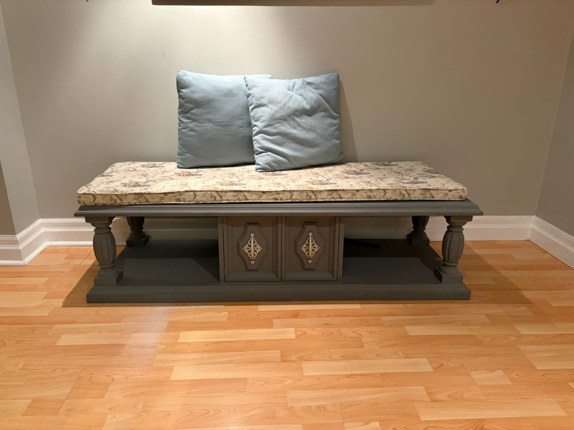 Coffee Table Bench with Storage