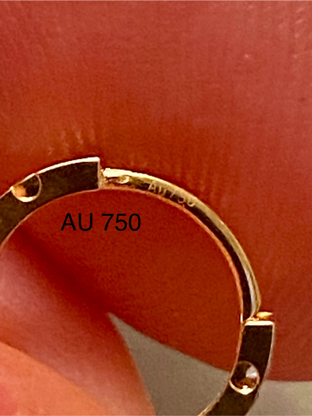 18K Gold Hoop Earrings AU750 - photo 3