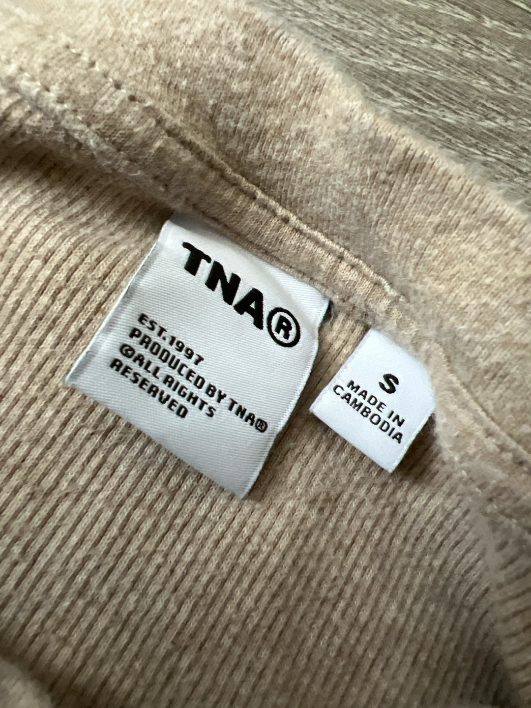 TNA HomeStretch Ribbed T-Shirt - Size S - photo 2