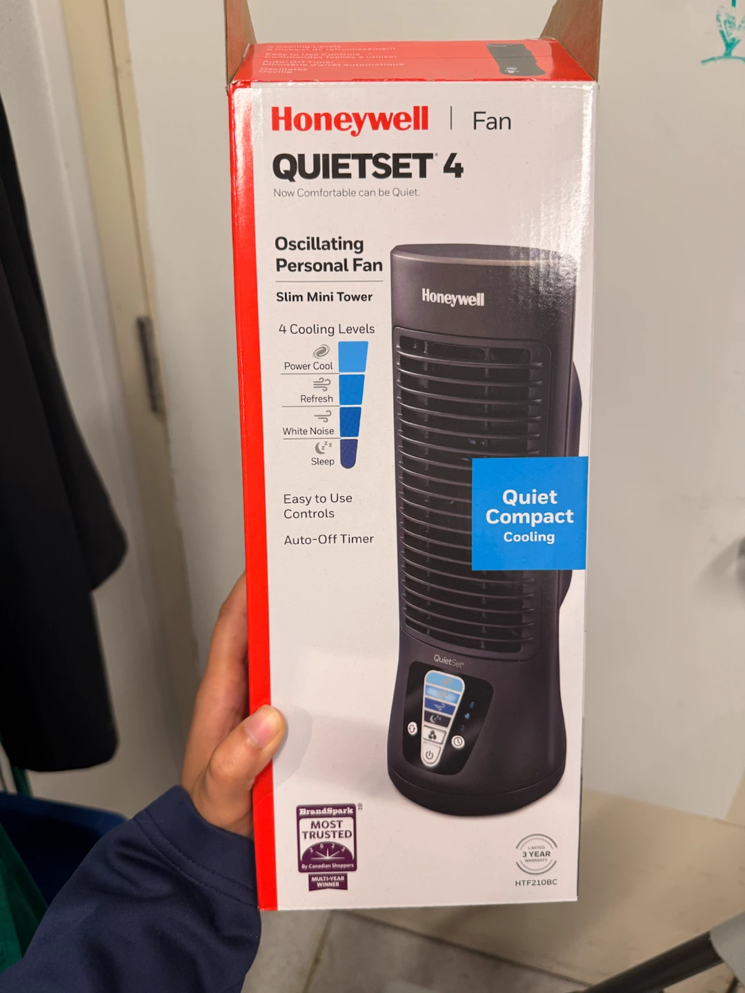 Honeywell QuietSet 4 Oscillating Personal Fan