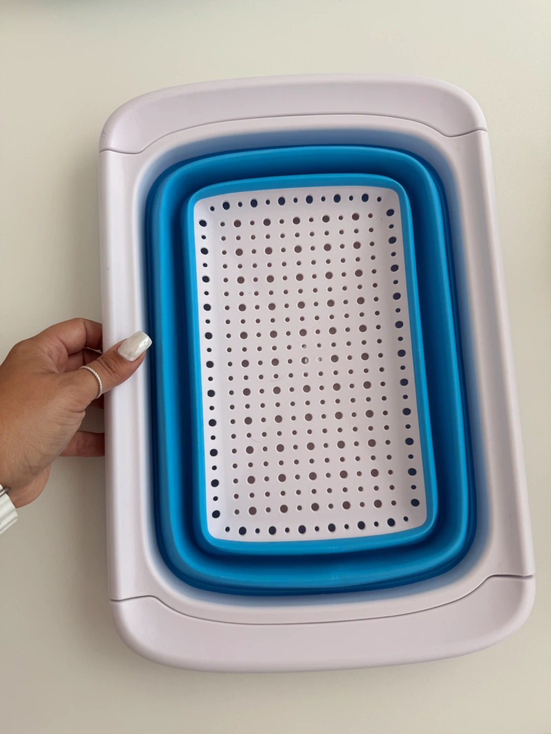 Collapsible Laundry Basket with Handles - photo 4