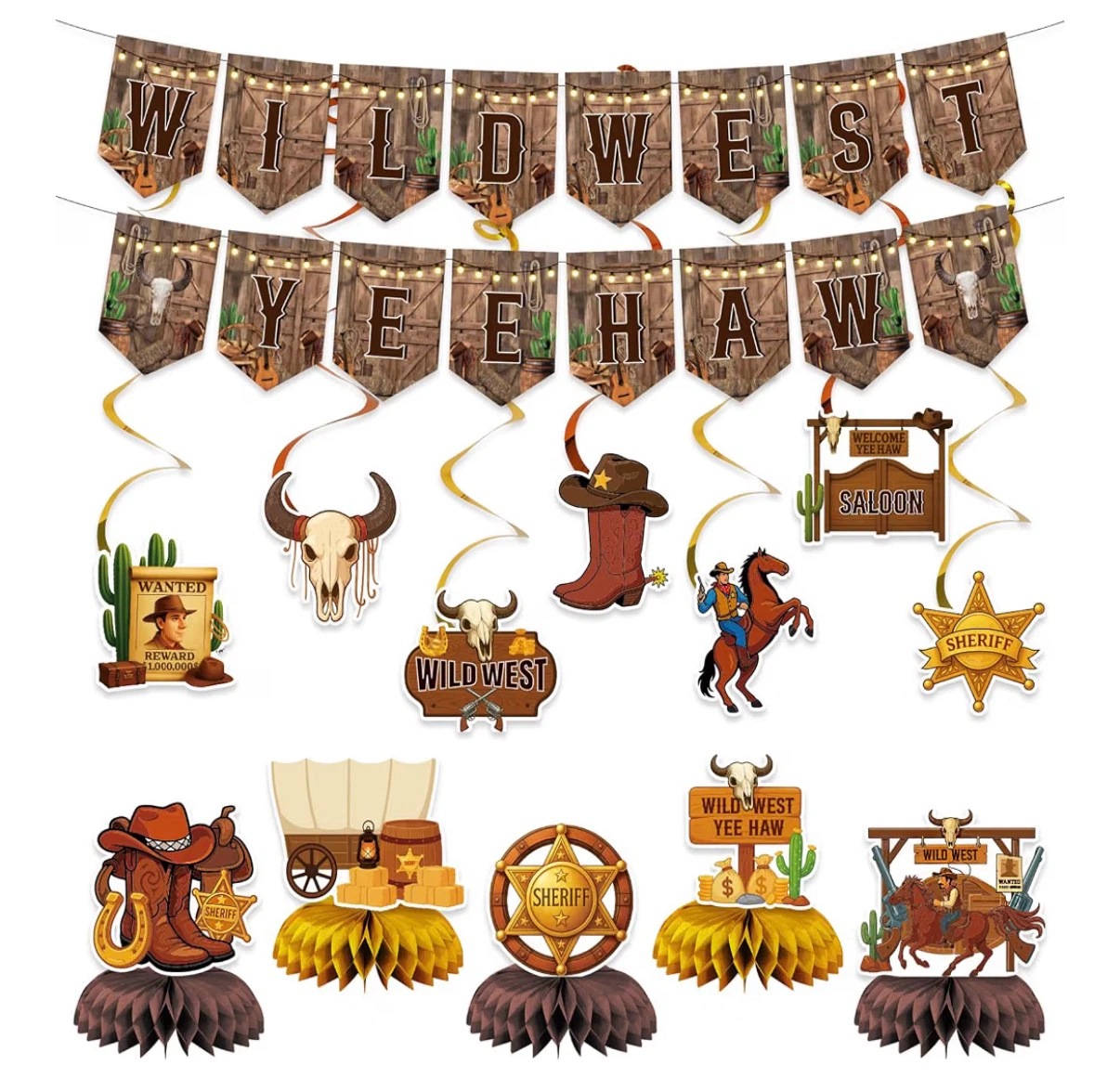 New Wild West/Cowboy Party Decorations