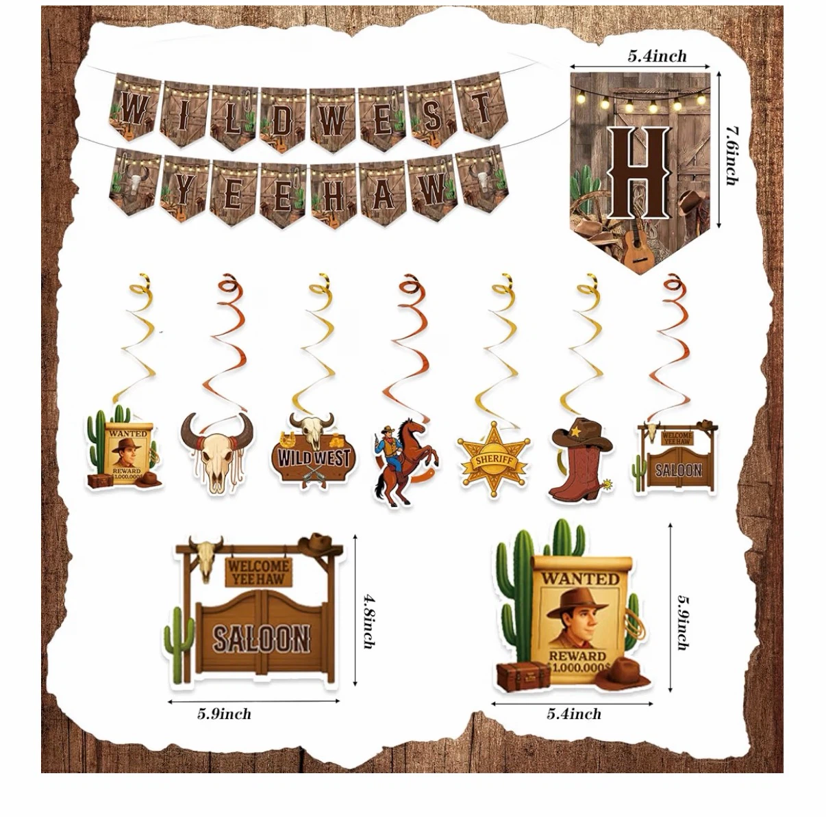 New Wild West/Cowboy Party Decorations - photo 4