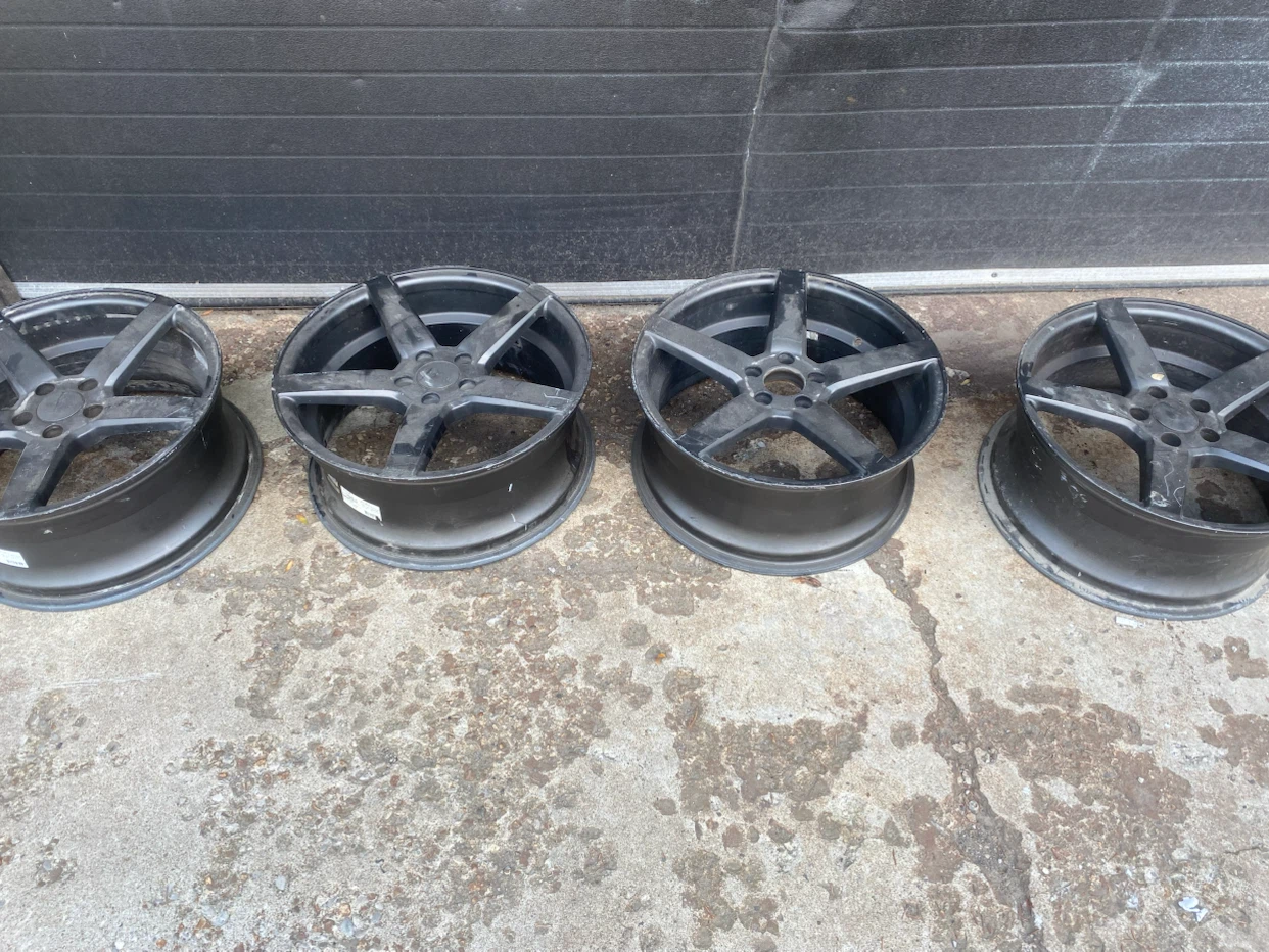 Grey 5-Spoke Aftermarket Rims (Set of 4)