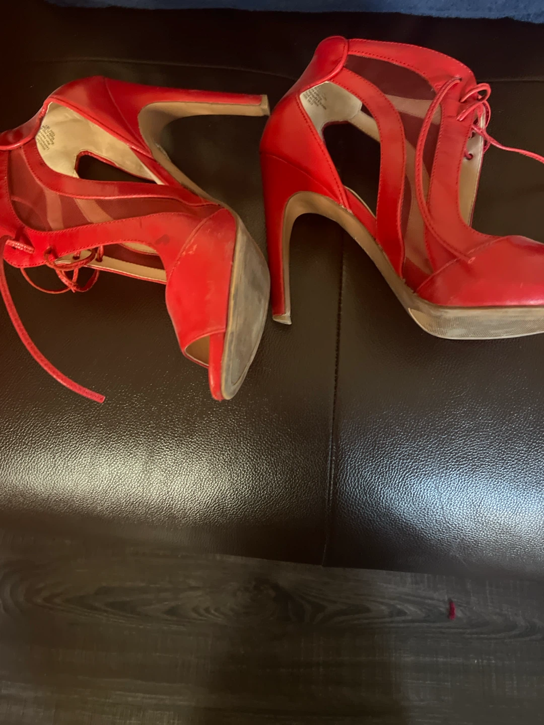Nine West Red Strappy Heels - photo 3
