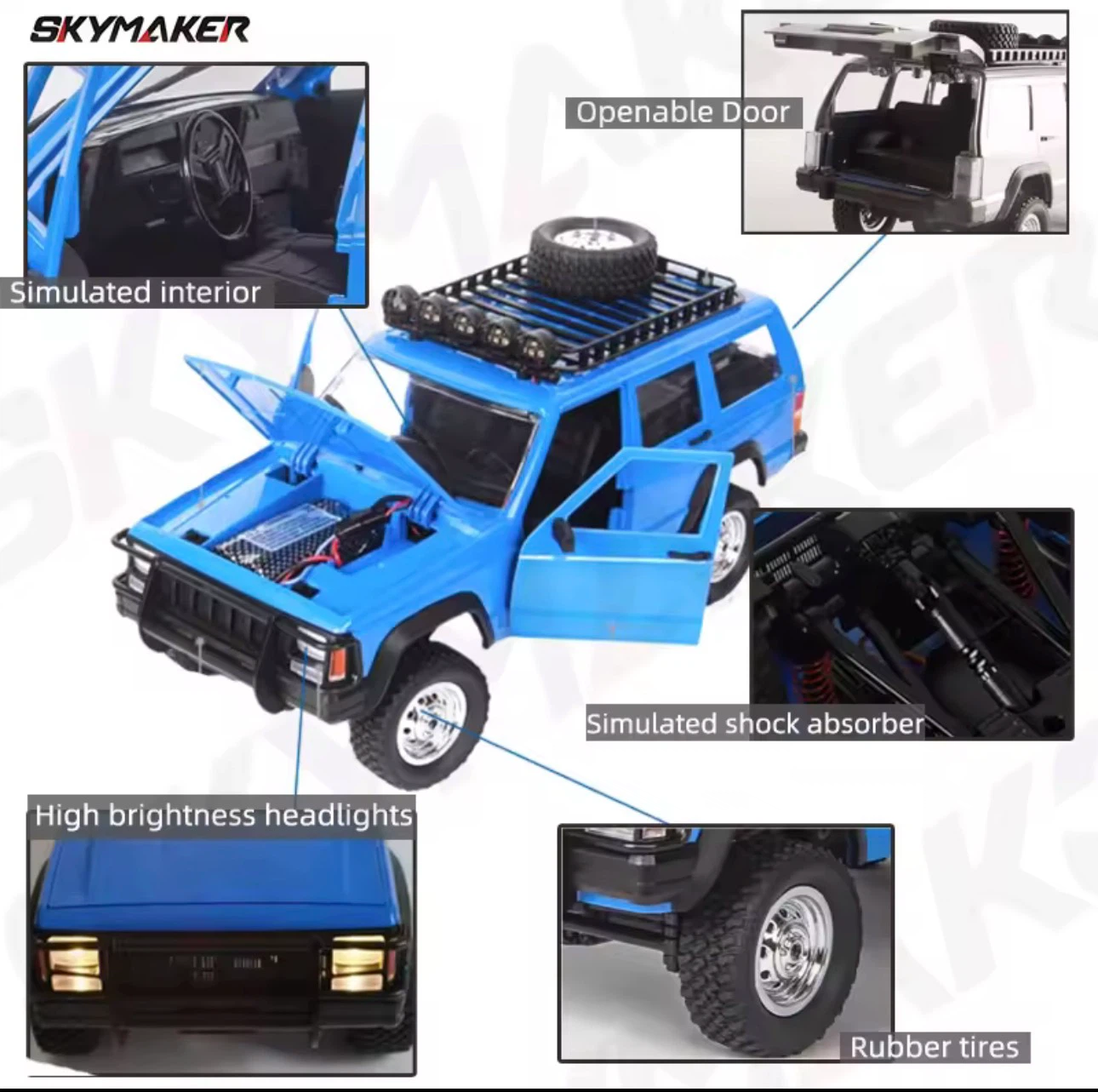 SKYMAKER 2.4G RC Car 1:12 Multi-Site Adaptation - photo 3