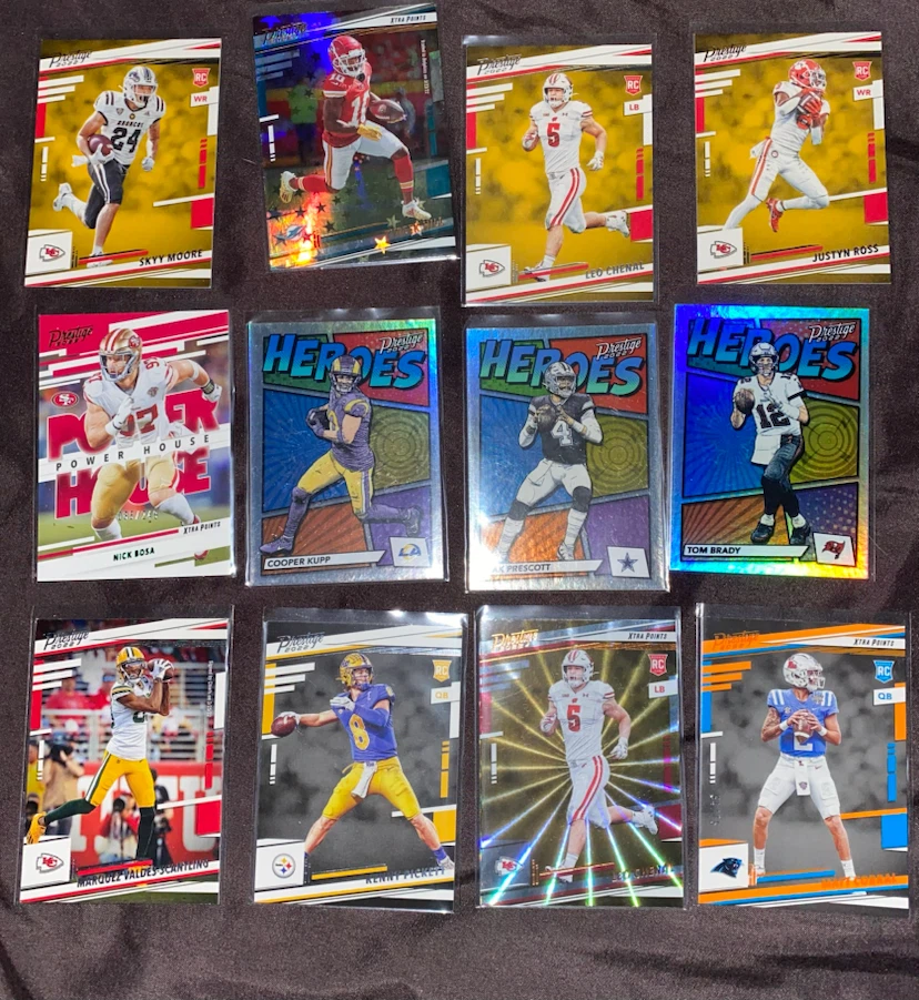 2022 Panini Prestige NFL Football Cards Lot