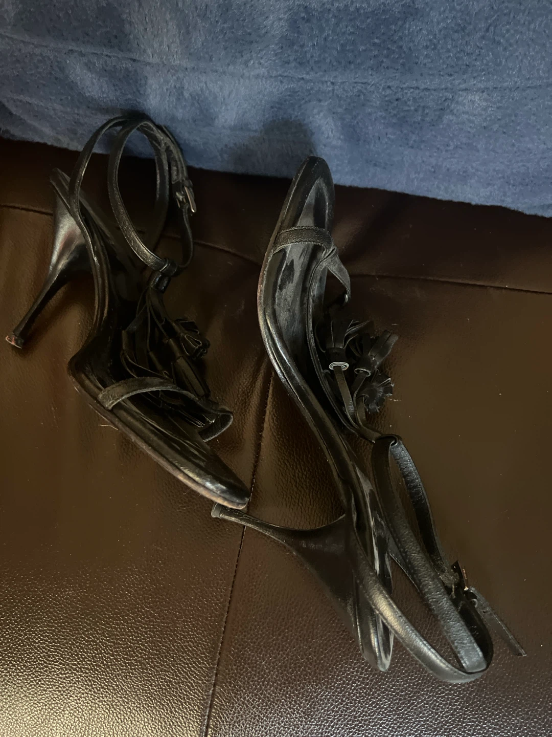 Black Prada Heeled Sandals - photo 2