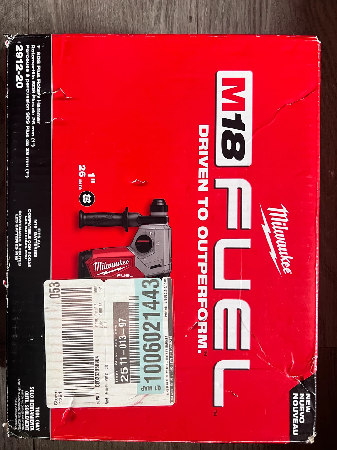Milwaukee M18 FUEL SDS Plus Rotary Hammer