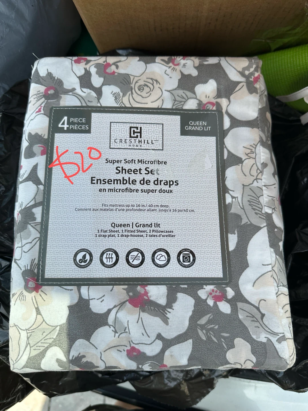 Cresthill Home Super Soft Microfibre Sheet Set Queen