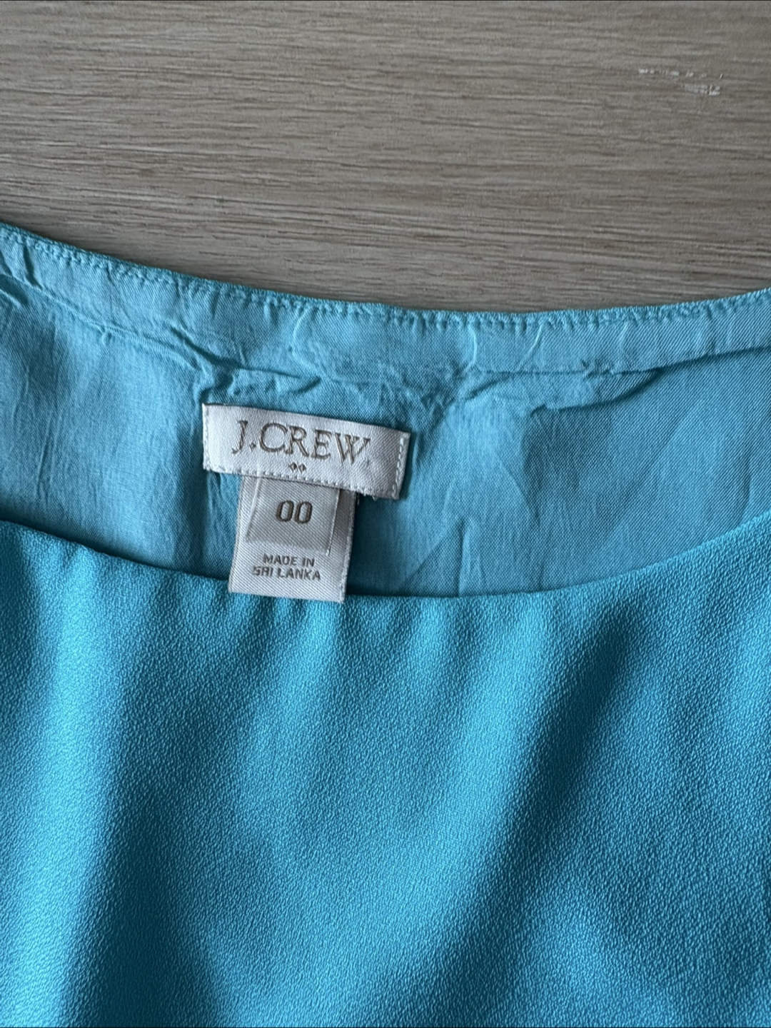 J. Crew Teal Sleeveless Dress Size 00 - photo 4