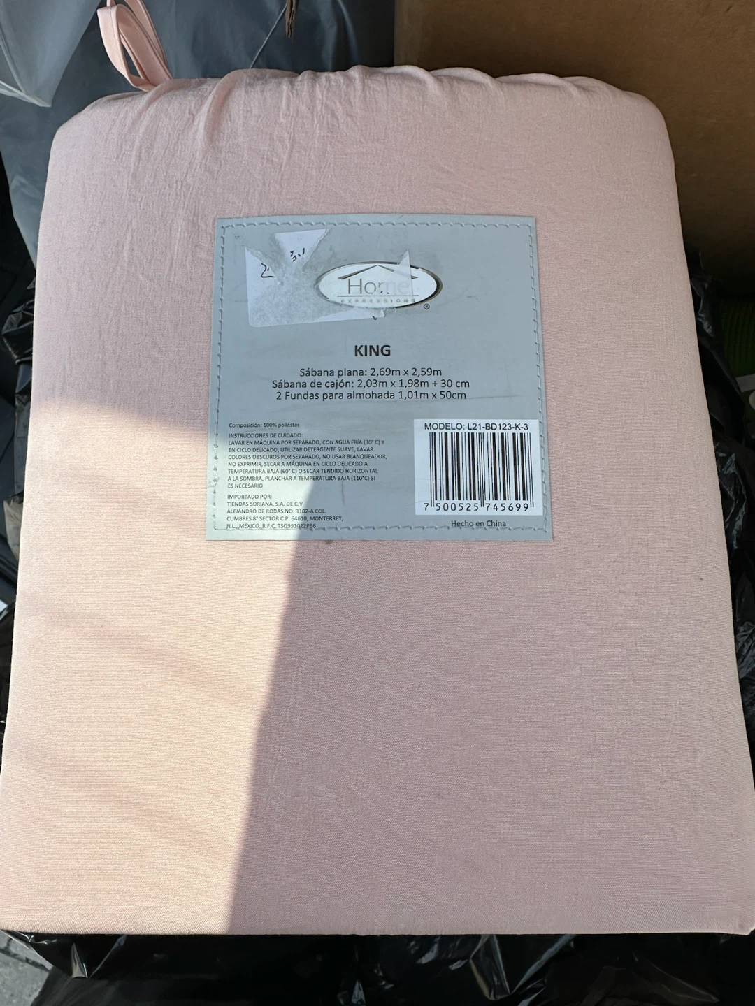 Home Collection King Size Bed Sheet Set - Pink - photo 2