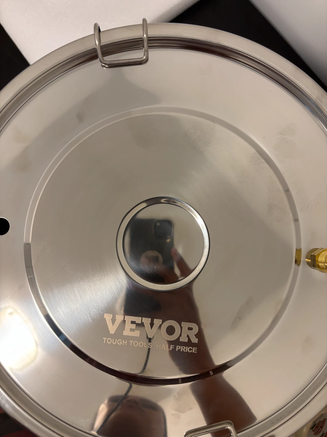 Vevor Alcohol Distiller 5 Gal Stainless Steel with Copper Coil - photo 3