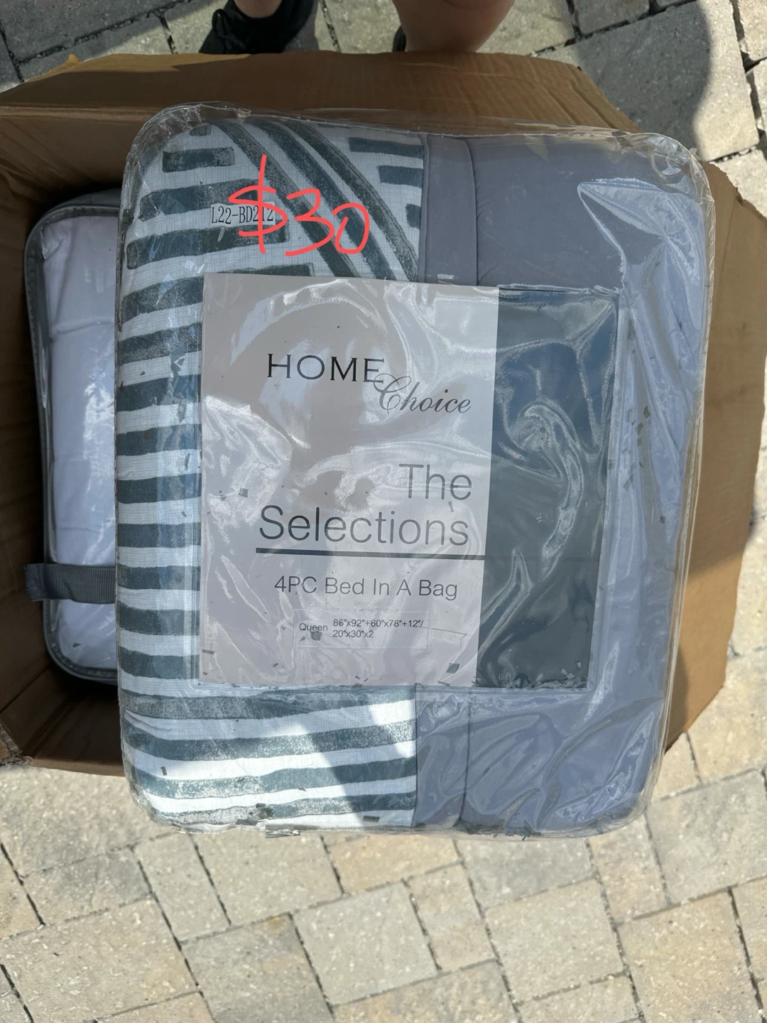 Home Choice Queen 4PC Bed In A Bag Set