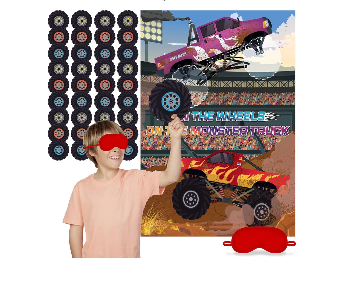 New Pin The Wheels on The Monster Truck Party