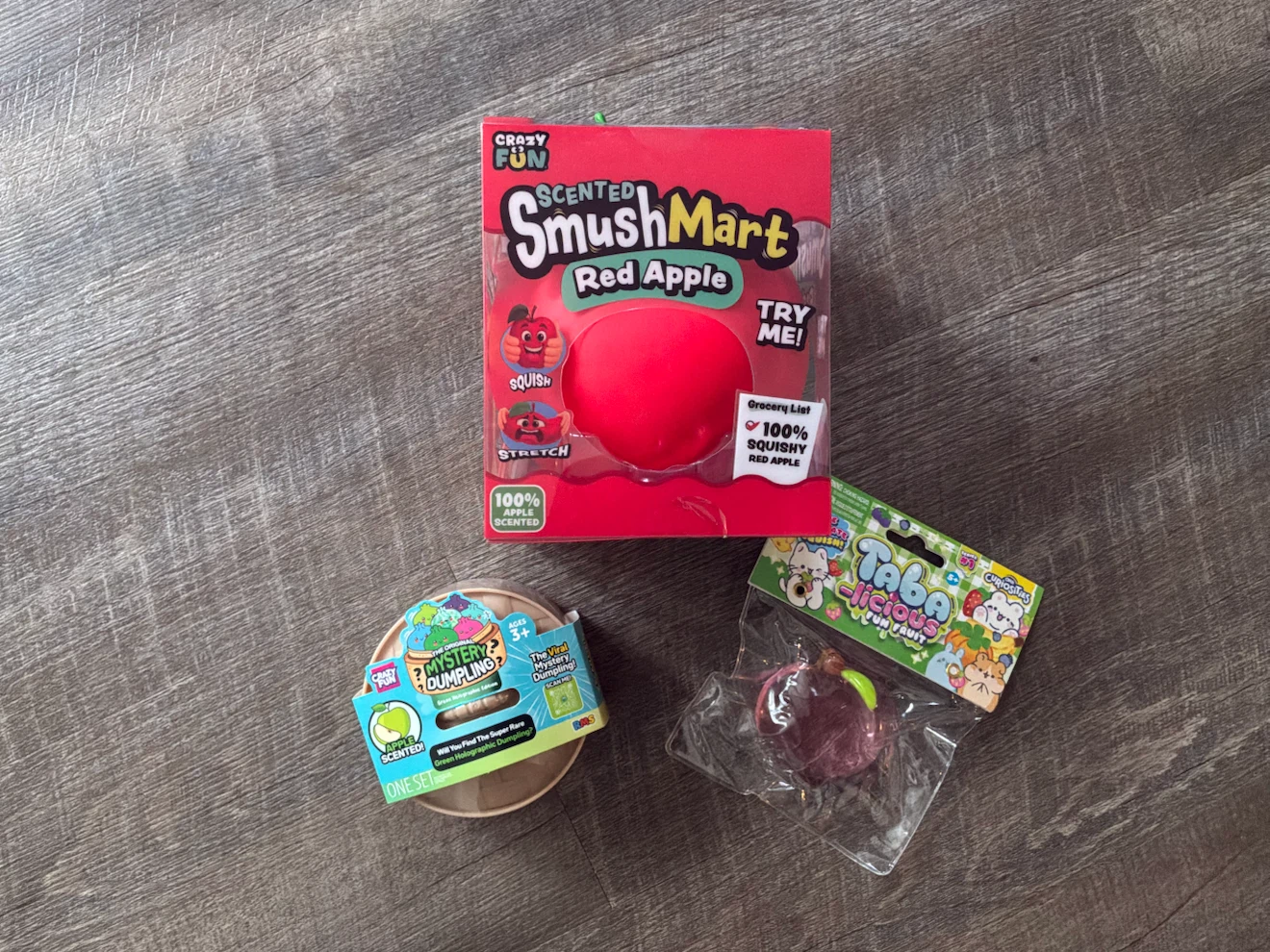 Crazy Fun SmushMart Red Apple & Mystery Dumpling Toys