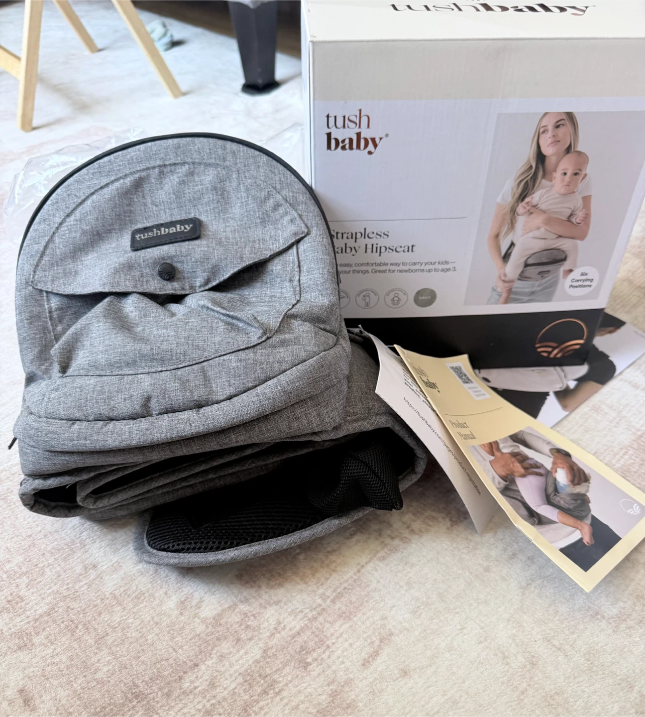 Tushbaby Strapless Baby Hipseat