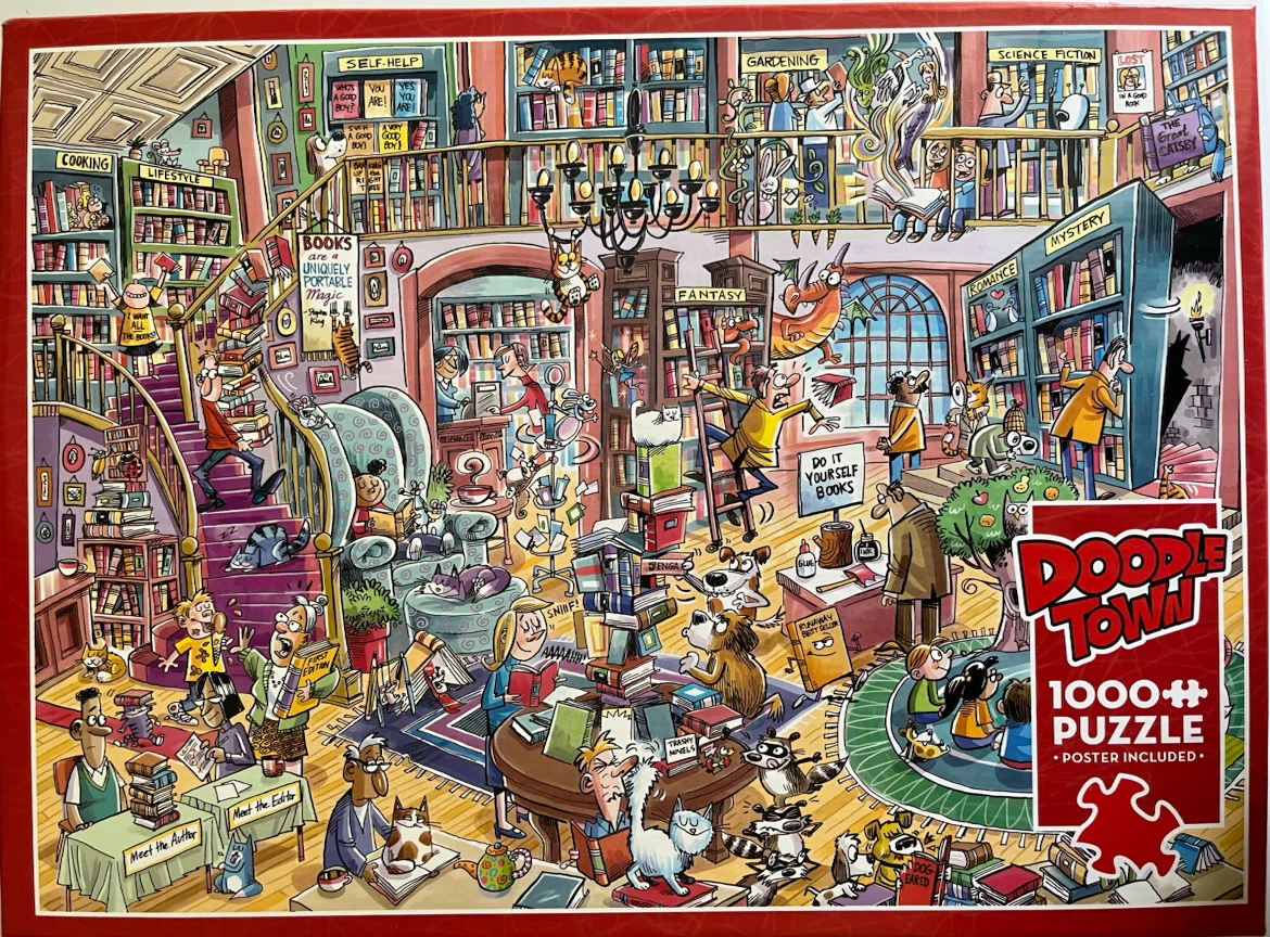 Fun 1000 piece Doodletown puzzle