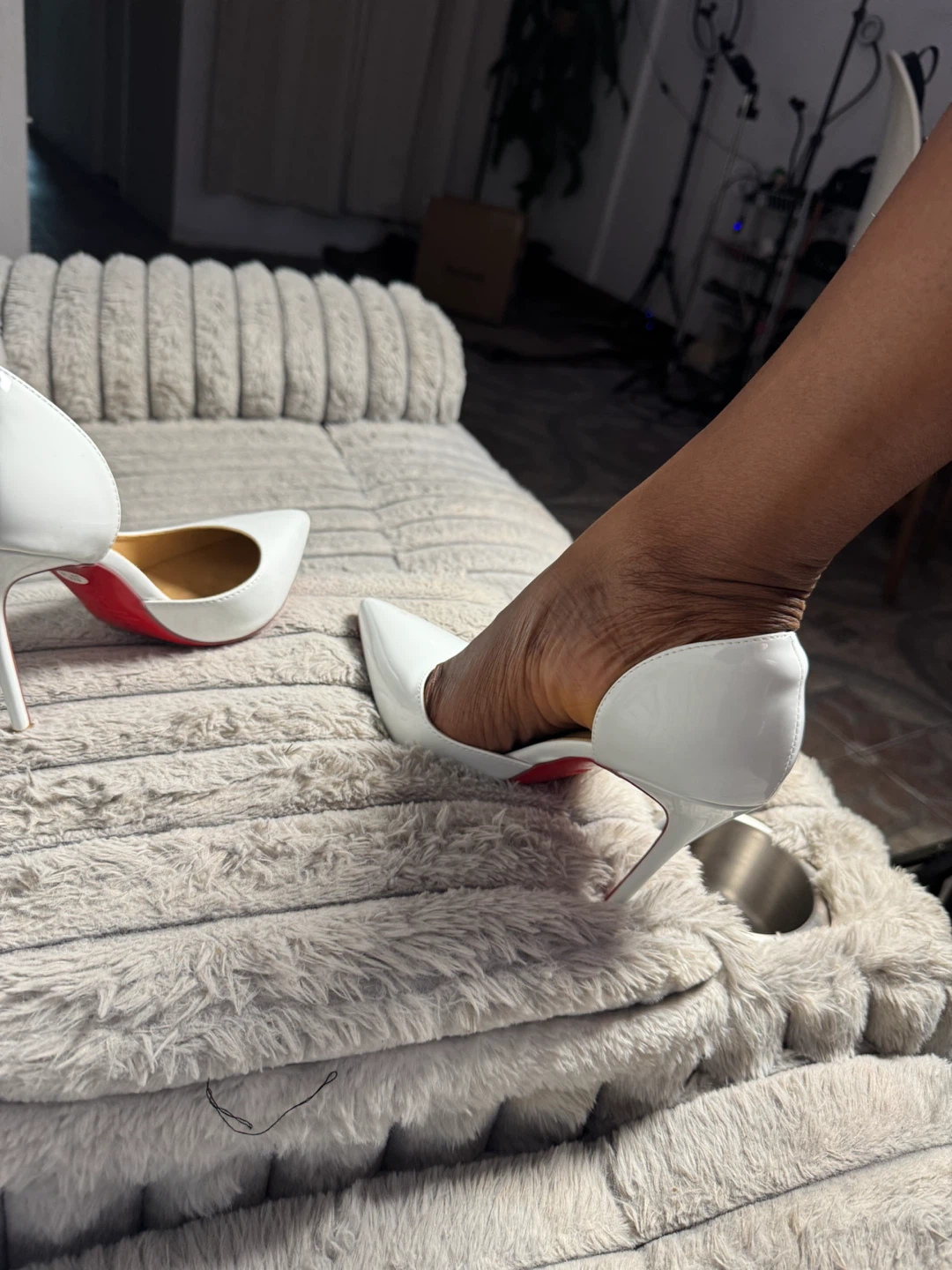 White Pointed Toe Heels - photo 2
