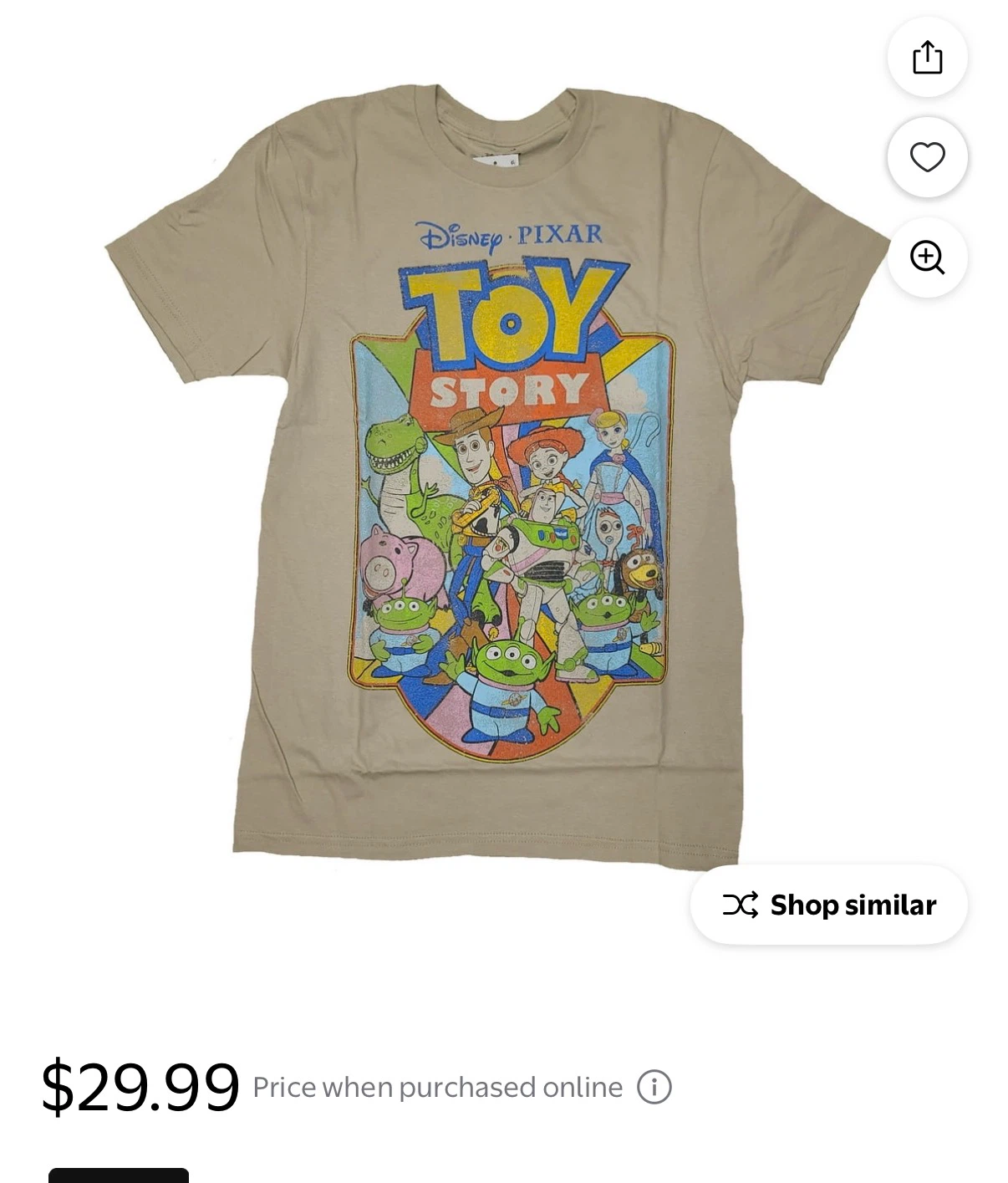 Large Disney Pixar Toy Story Group Graphic T-Shirt - photo 5