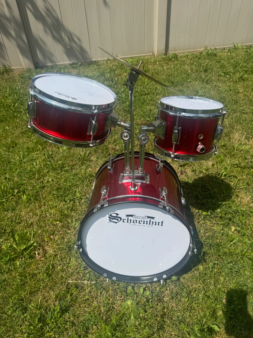 Schoenhut Red Drum Set