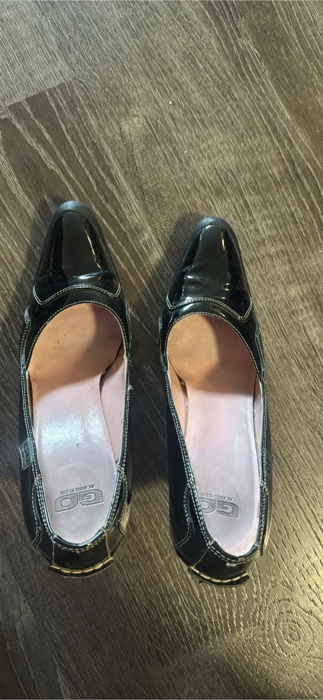 Anne Klein GO Black Patent Heels size 7