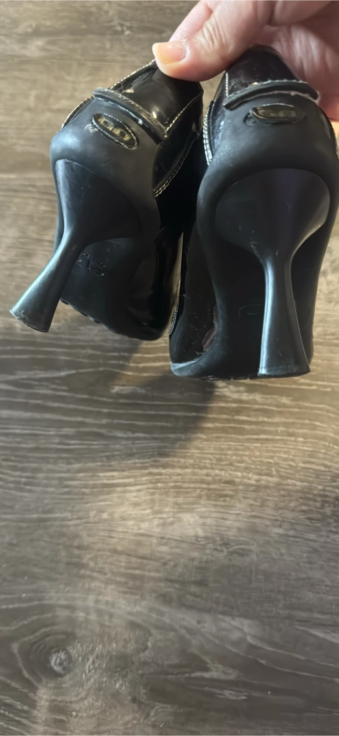 Anne Klein GO Black Patent Heels size 7 - photo 4