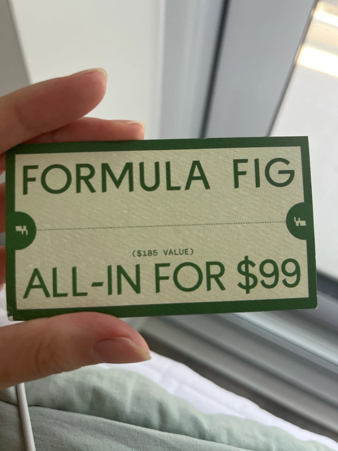 Formula Fig Facial Offer Voucher