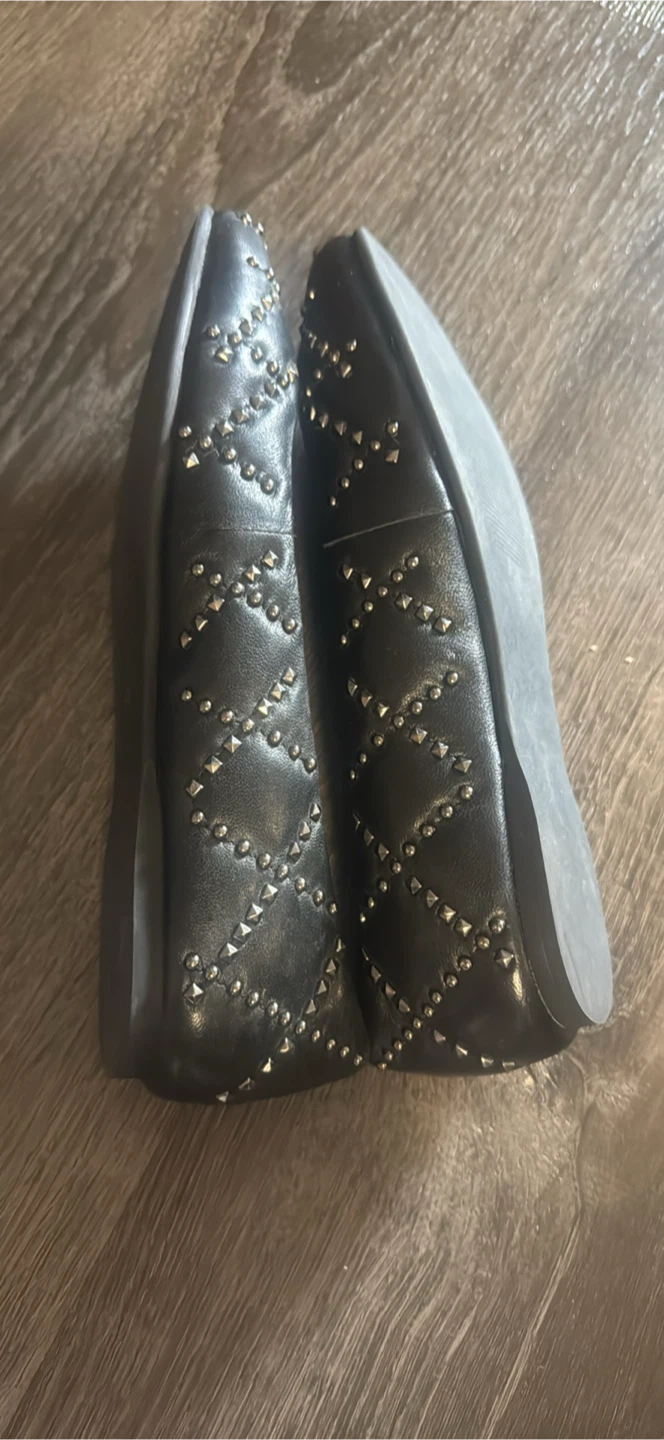 Vianni Collection Black Studded Ballet Flats size 39 - photo 4