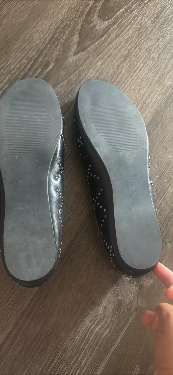 Vianni Collection Black Studded Ballet Flats size 39 - photo 5