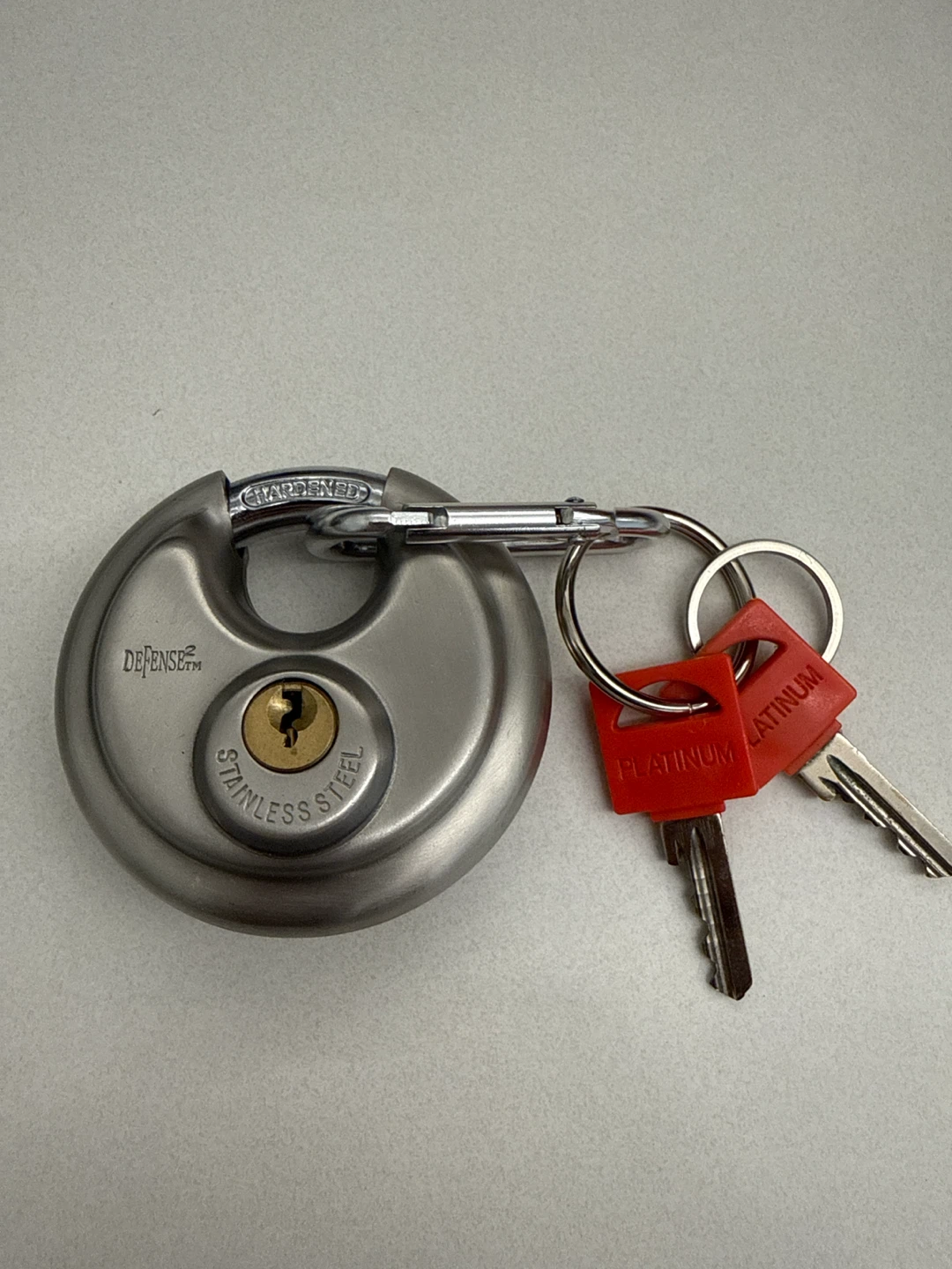 DEFENSE 2; Stainless Steel Disc Lock
