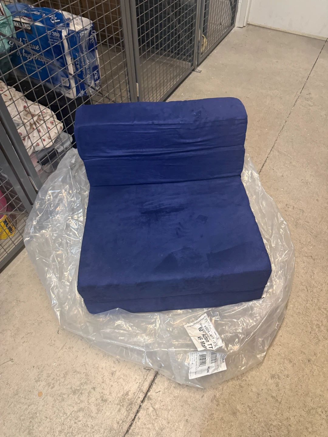 Navy Blue Twin Convertible Chair - photo 4