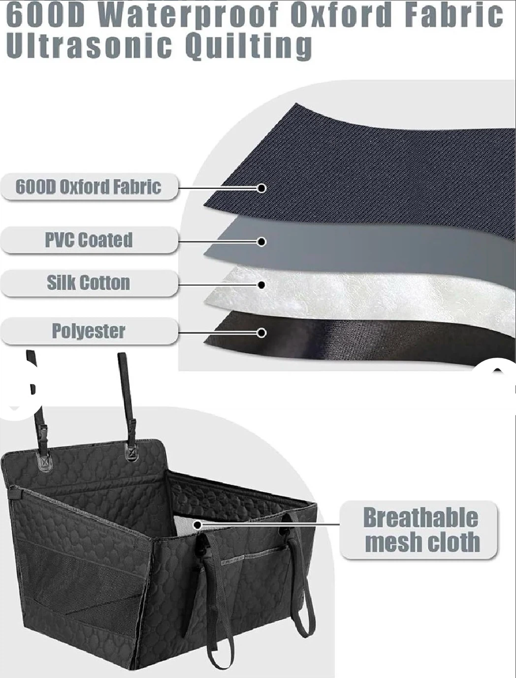 Waterproof Dog Car Seat Booster - photo 3