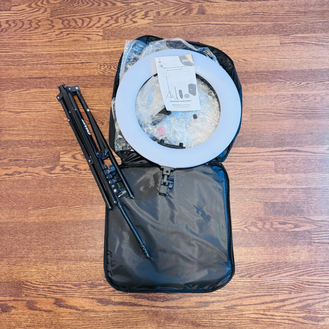 EMART 18-inch Bi-Color Ring Light with Wireless Remote