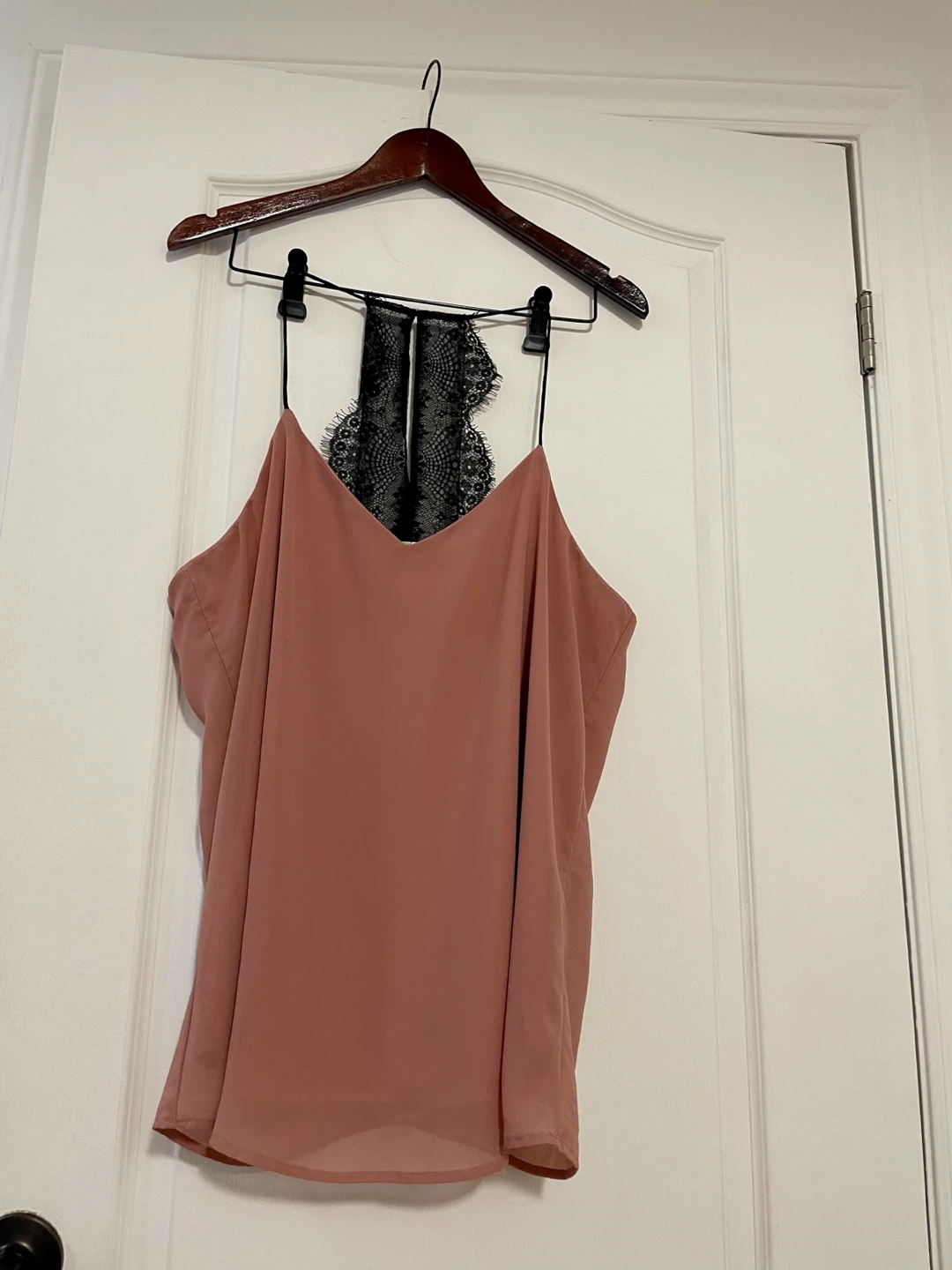 Japna Pink Lace Camisole Top - Size L